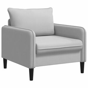 vidaXL XL atpūtas krēsls Gai&scaron;i pelēka Samts