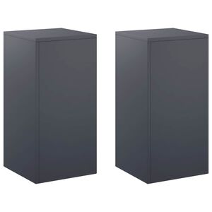 vidaXL Augu statīvs 2 pcs Antracīta 30 x 30 x 60 cm Cinkota tērauda