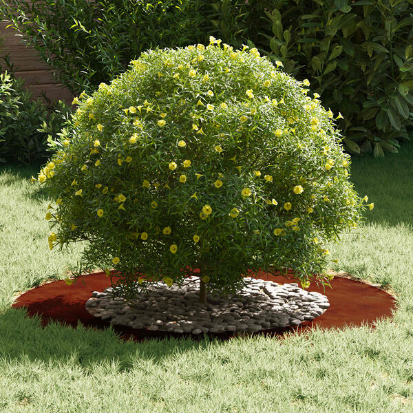 vidaXL piemērots plakaniem koka gredzeniem 5 pcs Brūna &Oslash;50 / 80 cm