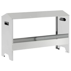 vidaXL Vistas baro&scaron;anas grozs Sudraba 81 x 32 x 53,5 cm