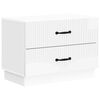 vidaXL Nakts skapītis ar atvilktni Spīdīgi balts 62 x 34,5 x 44,5 cm