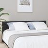 vidaXL gultas galvgalis, melns, 200x1,5x80 cm, inženierijas koks