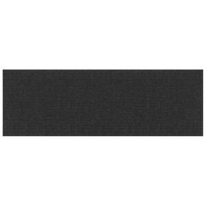 vidaXL Sienas galvgals 12 gab. 90 x 30 cm Melna audums