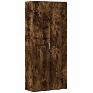 vidaXL augstais skapītis ozolkoka krāsa 80x35x180 cm inženierijas koks