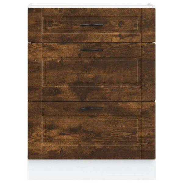 vidaXL virtuves apak&scaron;ējai skapītis "Porto" ozolkoka inženierijas koks