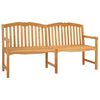 vidaXL Rokām cirsts rozā sols 180,5 x 60 x 96 cm Ciets tek&scaron;a koks