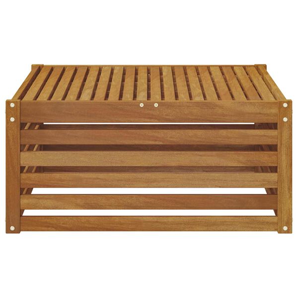 vidaXL Āra gals dīvāns Dabiska 115 x 83 x 73 cm Cietā akācijas koks