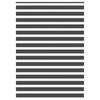 vidaXL zebras žalūzijas, melnas, 155x230 cm, audums, platums 150,9 cm, poliesters