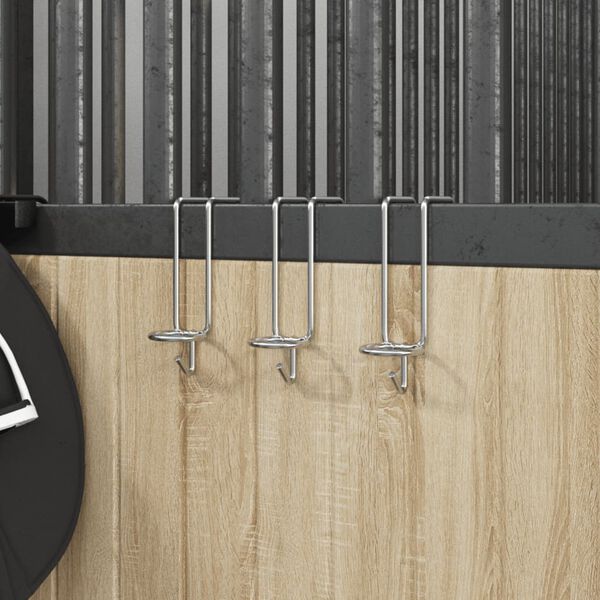 vidaXL spaiņu pakaramais, pārnēsājams, sudraba, cinkots tērauds