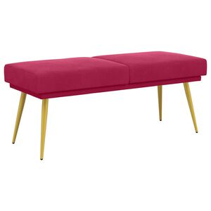 vidaXL Divslāņu sola Vīna sarkans 120 x 45 x 46 cm Samts