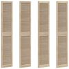 vidaXL Kabeļa Durvis ar durvīm 4 pcs Dabiska 201 x 2,1 x 39,5 cm