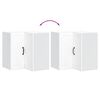 vidaXL Kitchen Wall Corner Cabinet "Lucca" White Engineered Wood