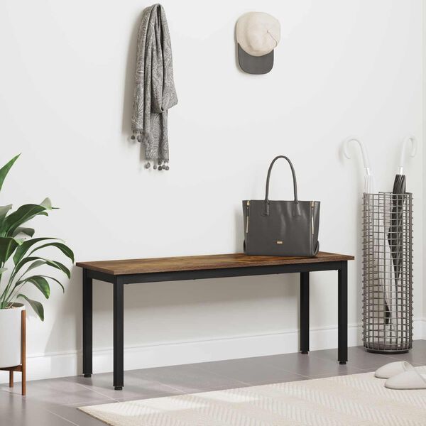 vidaXL sols Dūmu ozols 110 x 35 x 45 cm Inženierijas koks