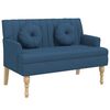 vidaXL sols ar spilveniem, 113x64,5x75,5 cm, zils audums