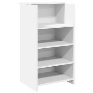 vidaXL reģistratūras galds, balts, 55x50x103,5 cm, inženierkoks