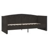 vidaXL dīvāngulta, USB, melns samts, 90x200 cm