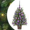 vidaXL Mākslīgā Ziemassvētku eglīte su 150 LED Zaļa 75 cm PE un PVC