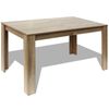 vidaXL virtuves galds, 140x80x75 cm, ozolkoks