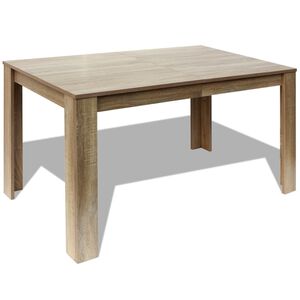 vidaXL virtuves galds, 140x80x75 cm, ozolkoks