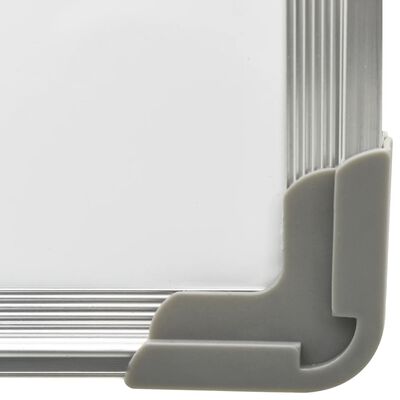 vidaXL magnētiska tāfele, balta, 110x60 cm, tērauds
