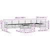 vidaXL Āra dīvānu komplekts 7 pcs Dabiska Cietā akācijas koks