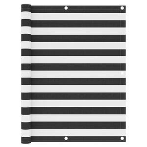 vidaXL balkona aizslietnis, antracītpelēks un balts, 120x400 cm, audums