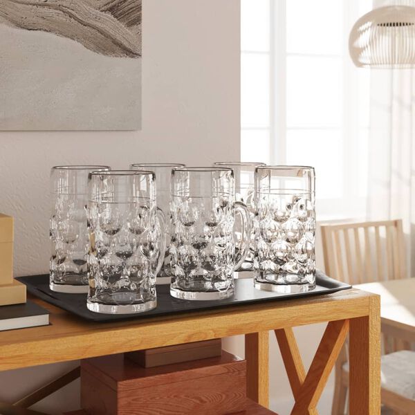 vidaXL alus kausi ar rokturi, 6 gab., 500 ml