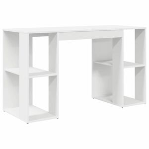 vidaXL Galds Balts Inženierijas koks 130 x 50.5 x 75 cm