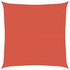 vidaXL saulessargs, 160 g/m&sup2;, sarkanbrūns, 5x5 m, HDPE