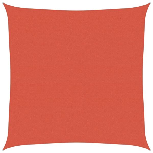 vidaXL saulessargs, 160 g/m&sup2;, sarkanbrūns, 5x5 m, HDPE