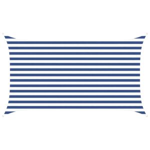 vidaXL Saules ēnas buras Zila un balta 3,5 x 2 m