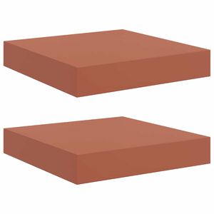 vidaXL Sienas plaukts 2 gab. Sarkana 23 x 23,5 x 3,8 cm
