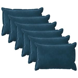 vidaXL Spilvens ar spilvenu HOUTEN 6 gab. Zila Samts