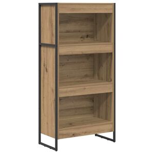 vidaXL Grāmatplaukts 60 x 30 x 121 cm Inženierijas koks Mākslīgā ozola