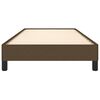 vidaXL gultas rāmis bez matrača, tumši brūns, 80x200 cm, audums