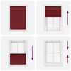 vidaXL kroku žalūzija Bordo sarkana 90x150 cm auduma platums 89,4 cm