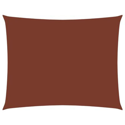 vidaXL saulessargs, taisnstūra, 2x3,5 m, sarkanbrūns oksforda audums