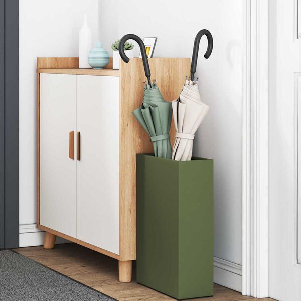 vidaXL Lietussarga statīvs Olīvu zaļa 28 x 12 x 41 cm Tērauds