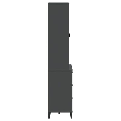 vidaXL augstais skapis VIKEN, antracītpelēks, 80x40x190 cm, priede