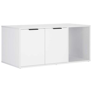 vidaXL Kaķu būris Balts 100 x 49 x 45 cm Inženierijas koks