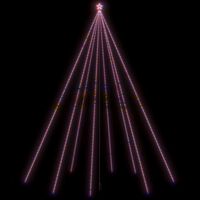 vidaXL Ziemassvētku koka gaismiņas, 1300 LED, 8 m, daudzkrāsainas