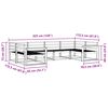 vidaXL Āra dīvānu komplekts 6 pcs Dabiska Cietā akācijas koks