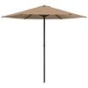 vidaXL Dārza parasols Taisnstūra 2,3 x 2,3 m Poliesters Pelēkbrūna