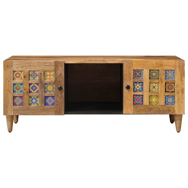 vidaXL Kafijas galdiņ&scaron; Dabiska 100 x 54 x 40 cm Cieta mango koksne