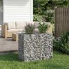 vidaXL Gabions pacelta gulta Sudraba 90 x 50 x 80 cm Cinkots tērauds