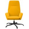 vidaXL atpūtas krēsls, sinepju dzeltens samts