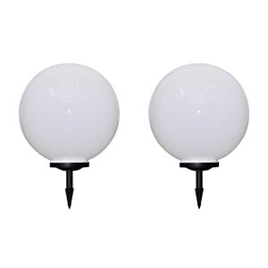 vidaXL āra lampas, 2 gab., LED, 50 cm, ar zemes mietiņiem