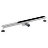 vidaXL Du&scaron;as notekvads ar stikla vāku Melna 90 cm