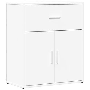 vidaXL kumode, balta, 60x31x70 cm, inženierijas koks