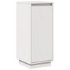 vidaXL kumode, balta, 31,5x34x75 cm, priedes masīvkoks